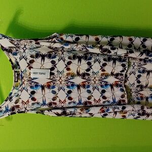 Hot Topic High Low Skull Tank Top